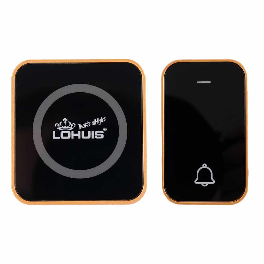 Sonerie fara fir, fara baterie, neagra U10-N6A LOHUIS