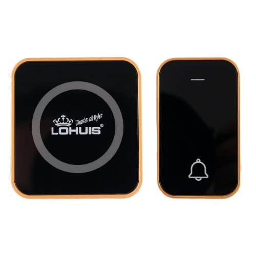 Sonerie fara fir, fara baterie, neagra U10-N6A LOHUIS