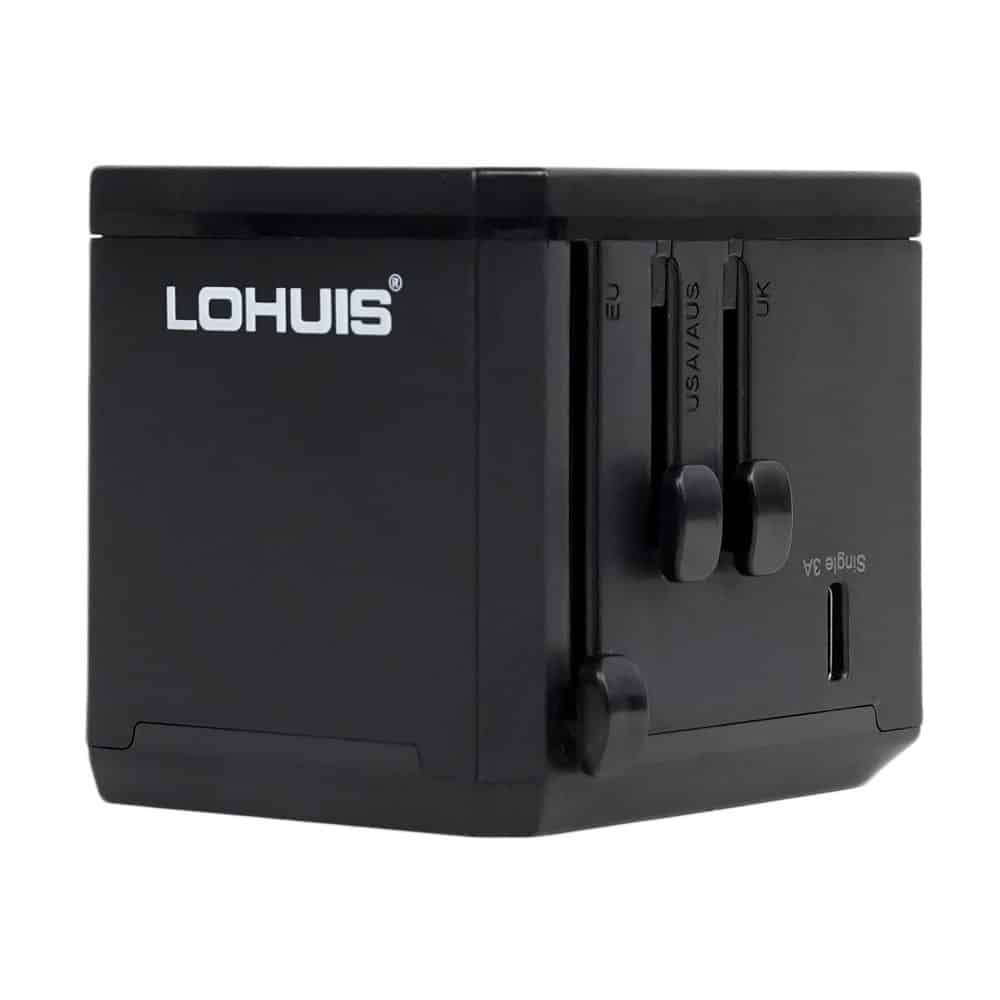 Adaptor de calatorie internațional (US, EU, AUS, UK) Lohuis