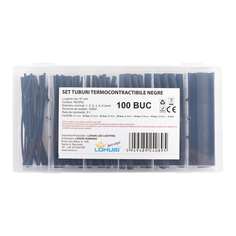 Tuburi termocontractabile negre