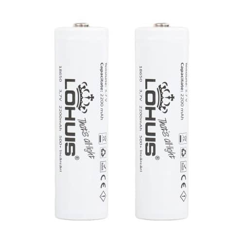 Set 2 acumulatori Li-Ion 2200 mAh, terminal cu varf