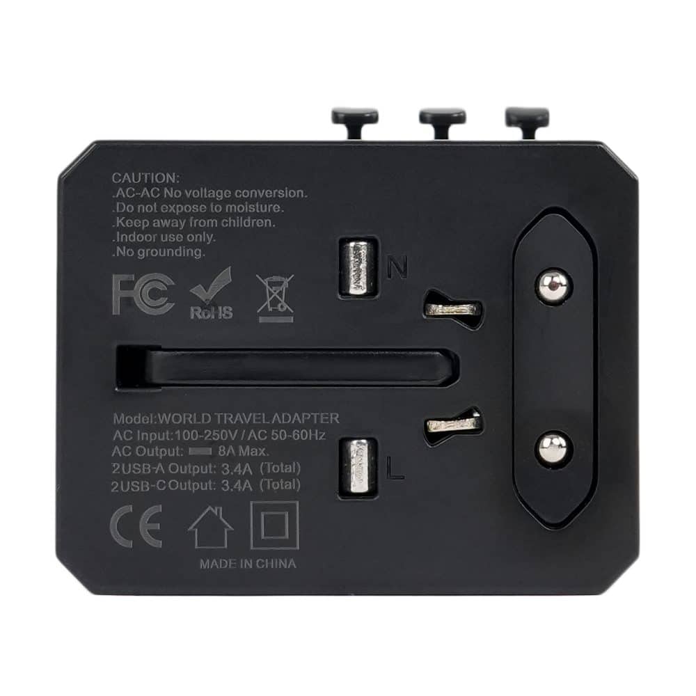 Adaptor de calatorie internațional (US, EU, AUS, UK) Lohuis