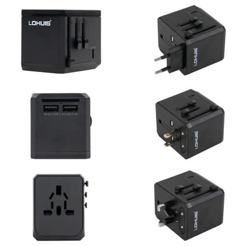Adaptor de calatorie internațional (US, EU, AUS, UK) Lohuis