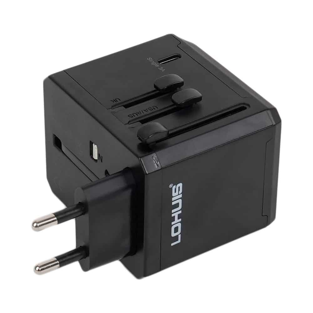 Adaptor de calatorie internațional (US, EU, AUS, UK) Lohuis