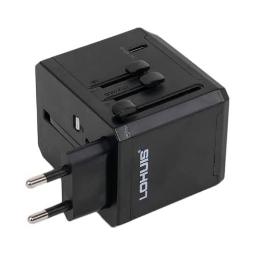 Adaptor de calatorie internațional (US, EU, AUS, UK) Lohuis