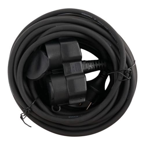 Prelungitor electric 2 prize, 3x1mm², 16A, 3500W, IP44, 15m