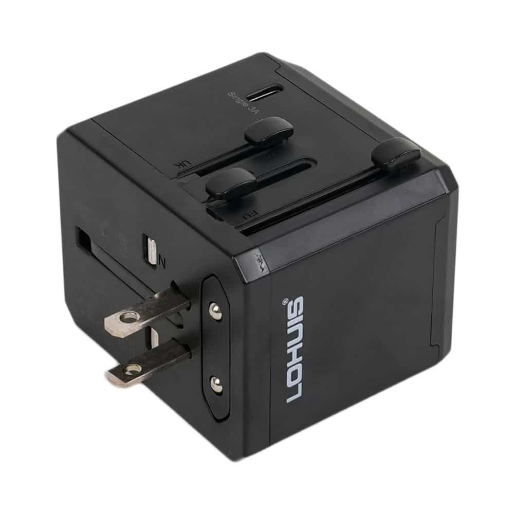 Adaptor de calatorie internațional (US, EU, AUS, UK) Lohuis