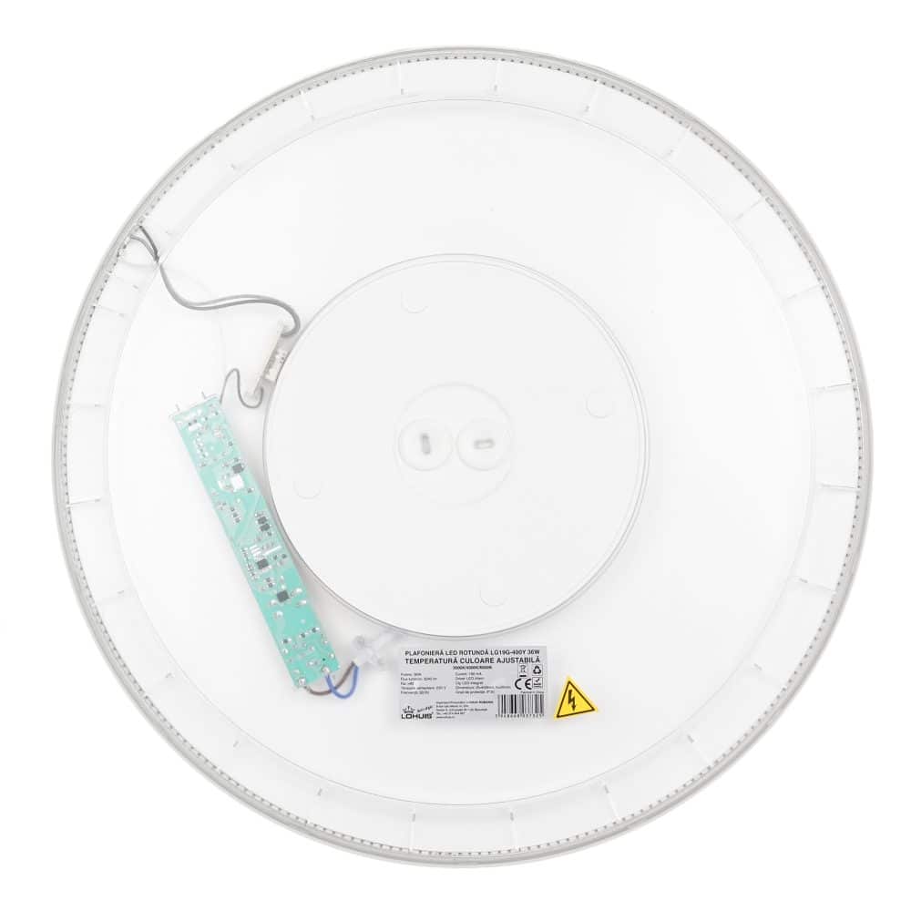 PLAFONIERA LED ROTUNDA LG19G-400Y 36W TEMP. CULOARE AJUSTABILA IP20 Lohuis