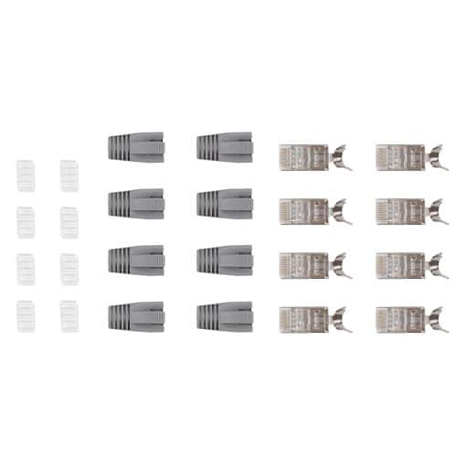 Mufa RJ45 CAT6A ecranata, cu manson, 8 seturi