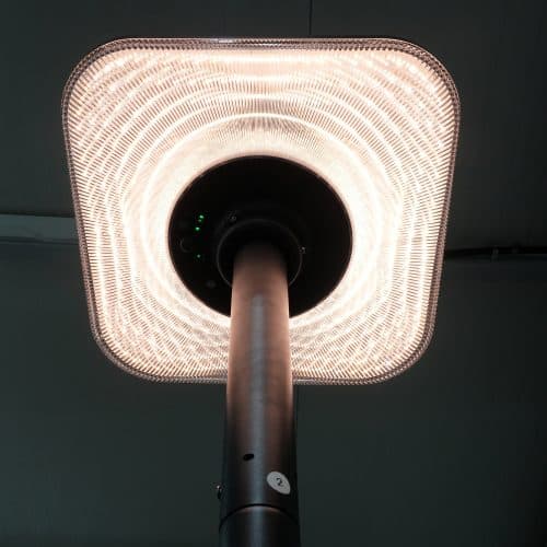 Lampa LED solara 25W CCT 2500lm IP54 cu senzor+telecomanda si stalp 2.5m Lohuis