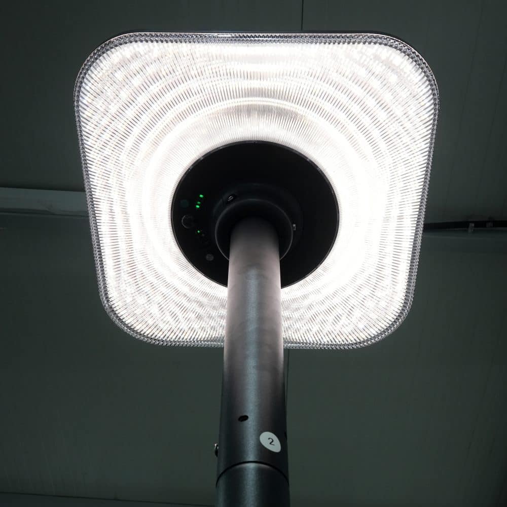 Lampa LED solara 25W CCT 2500lm IP54 cu senzor+telecomanda si stalp 2.5m Lohuis