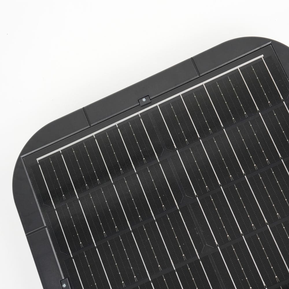 Lampa LED solara 25W CCT 2500lm IP54 cu senzor+telecomanda si stalp 2.5m Lohuis