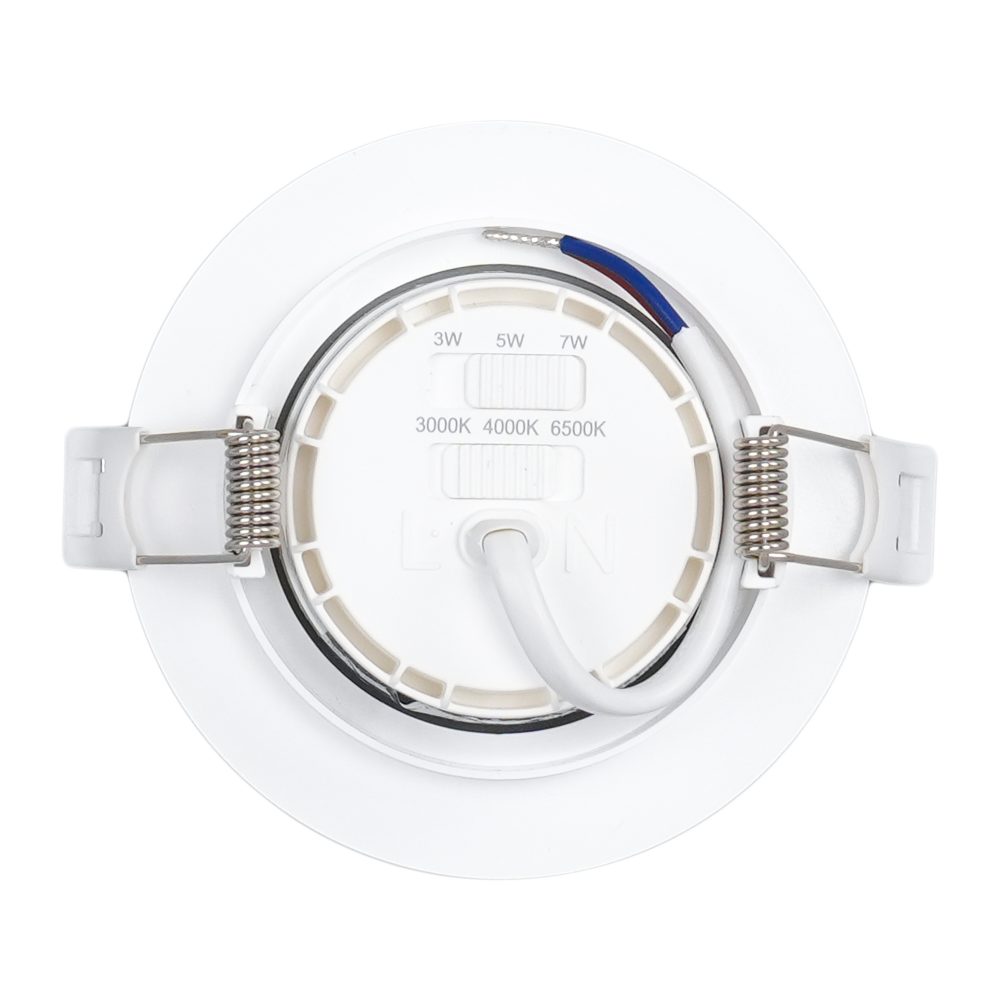 Spot LED reglabil CCT cu putere reglabila (3-5-7W), rotund, (DL077-R) HEPOL