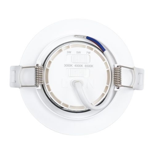 Spot LED reglabil CCT cu putere reglabila (3-5-7W), rotund, (DL077-R) HEPOL