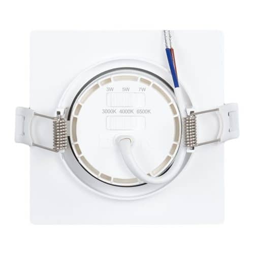 Spot LED reglabil CCT cu putere reglabila (3-5-7W), patrat, (DL077-S) HEPOL