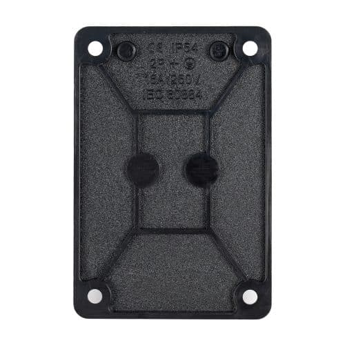 Priza cauciuc cu capac si talpa, contact de protectie, negru R212-1 IP54 HEPOL