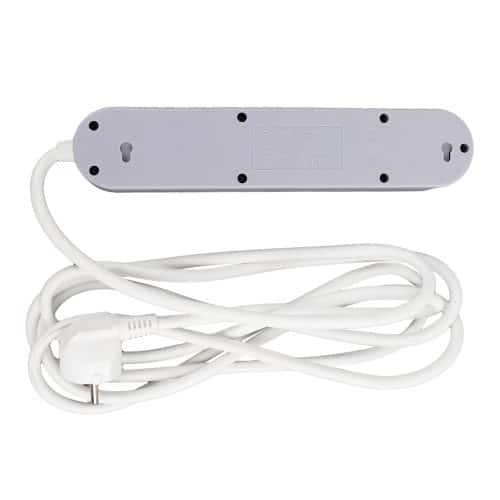 Prelungitor LOHUIS, 4 prize, protectie copii, cu intrerupator, 3×1,5mm², 3 m